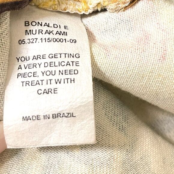 PATBO Floral Printed Knee-Length Ruffle Embellished Skirt with Slit | US 2| - Picture 5 of 12